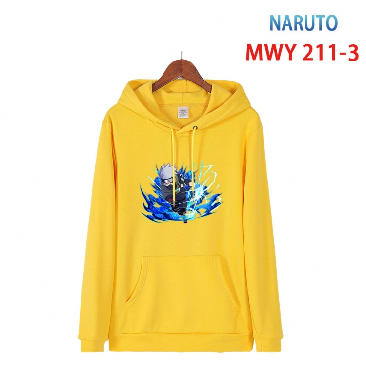 Naruto Long sleeve hooded patch pocket cotton sweatshirt from S to 4XL MWY 211 3