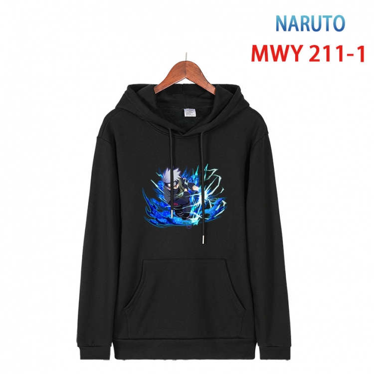 Naruto Long sleeve hooded patch pocket cotton sweatshirt from S to 4XL MWY 211 1