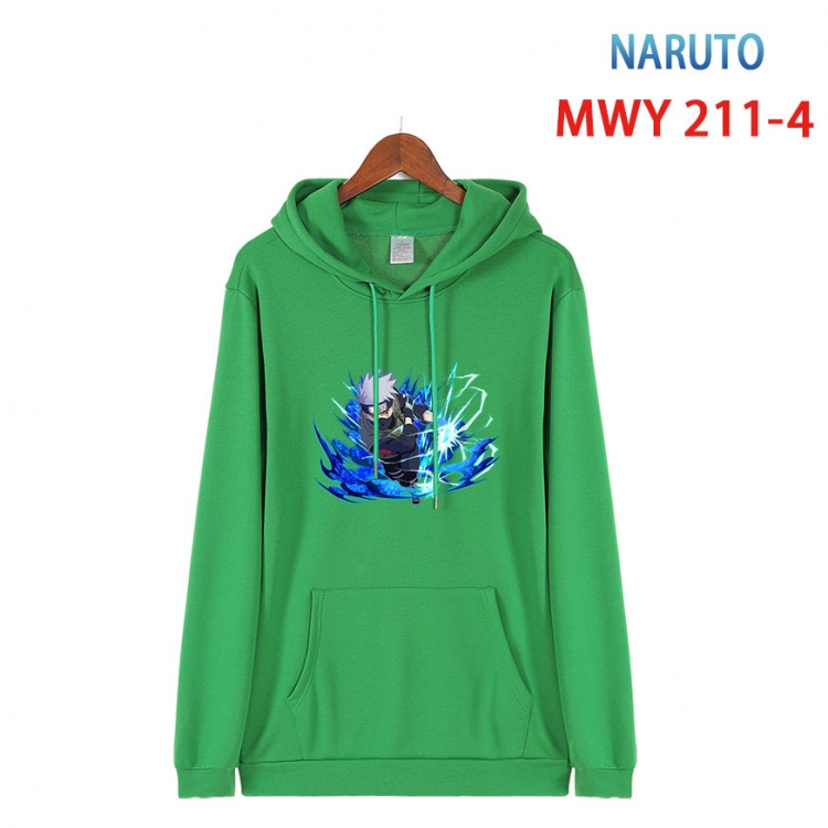 Naruto Long sleeve hooded patch pocket cotton sweatshirt from S to 4XL MWY 211 4