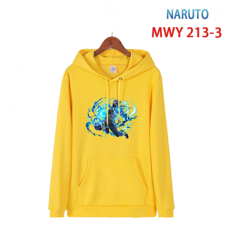 Naruto Long sleeve hooded patch pocket cotton sweatshirt from S to 4XL MWY 213 3