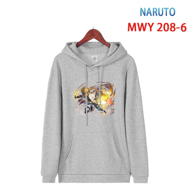 Naruto Long sleeve hooded patch pocket cotton sweatshirt from S to 4XL MWY 208 6
