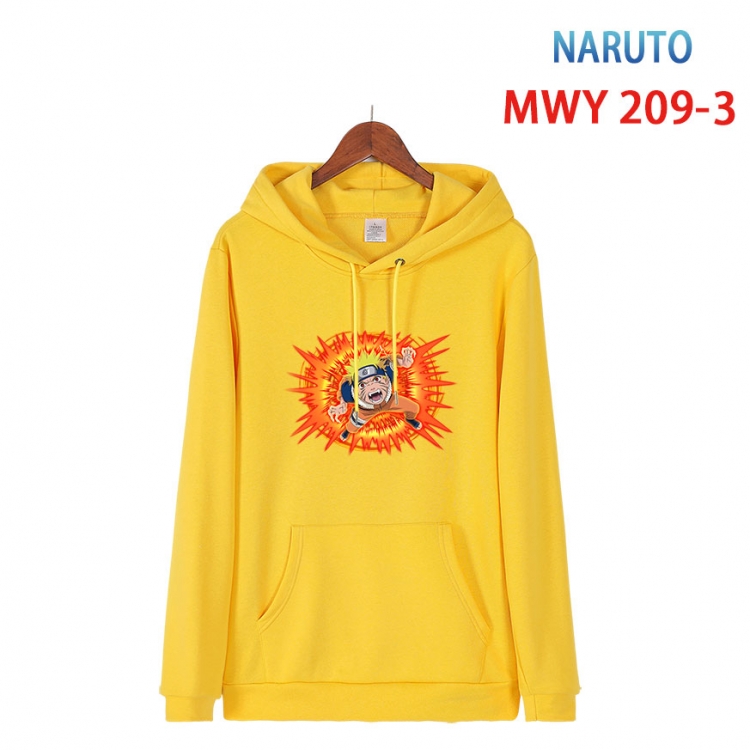 Naruto Long sleeve hooded patch pocket cotton sweatshirt from S to 4XL MWY 209 3