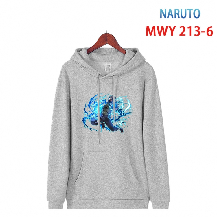 Naruto Long sleeve hooded patch pocket cotton sweatshirt from S to 4XL MWY 213 6