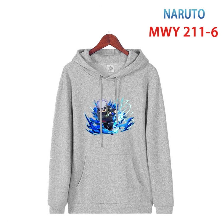Naruto Long sleeve hooded patch pocket cotton sweatshirt from S to 4XL MWY 211 6