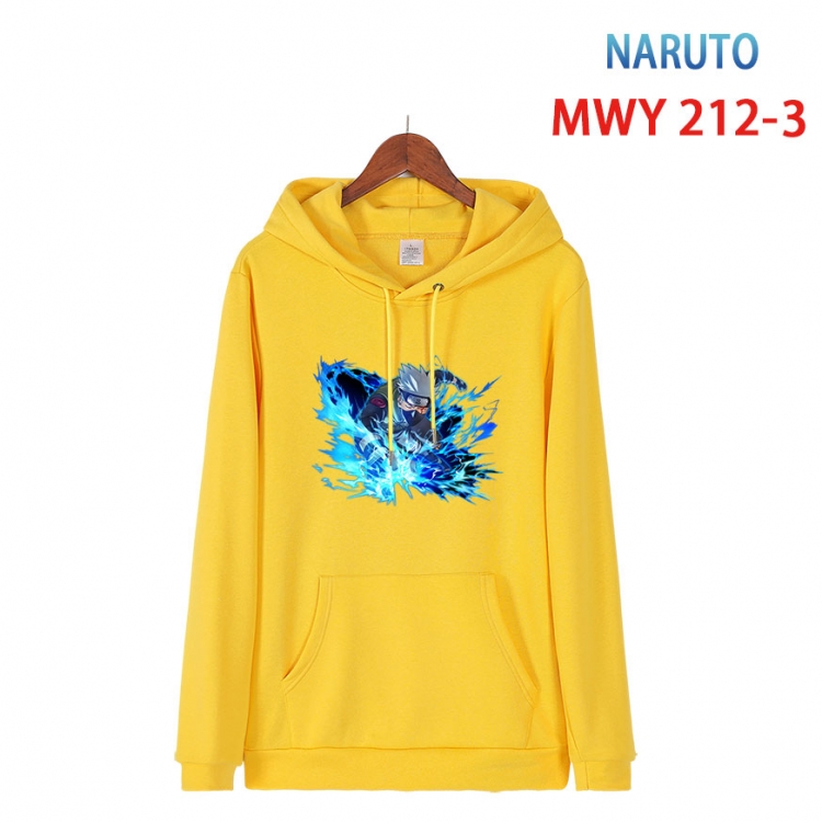 Naruto Long sleeve hooded patch pocket cotton sweatshirt from S to 4XL MWY 212 3