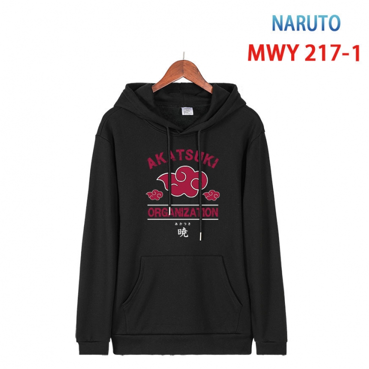 Naruto Long sleeve hooded patch pocket cotton sweatshirt from S to 4XL  MWY 217 1