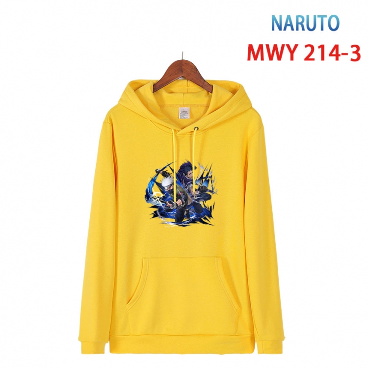 Naruto Long sleeve hooded patch pocket cotton sweatshirt from S to 4XL  MWY 214 3