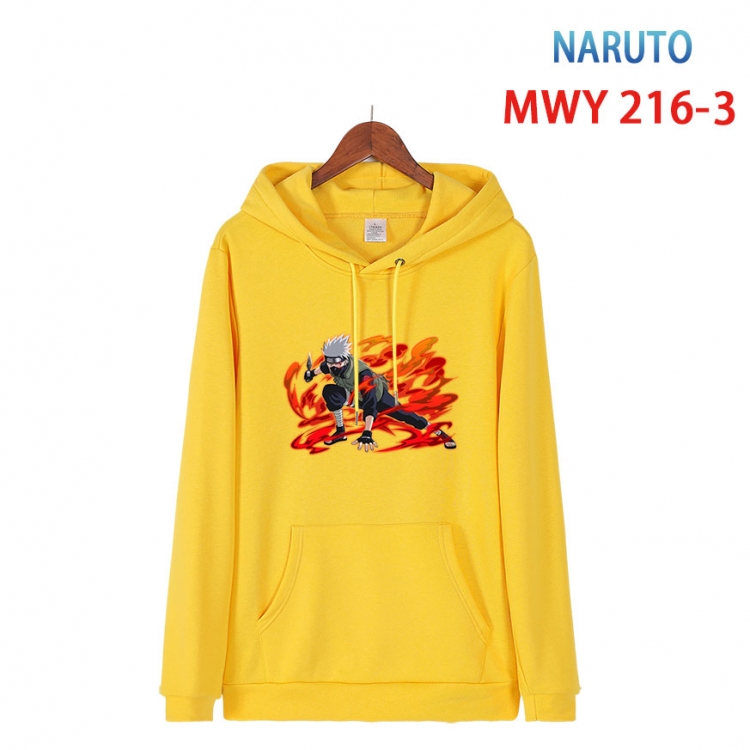 Naruto Long sleeve hooded patch pocket cotton sweatshirt from S to 4XL  MWY 216 3