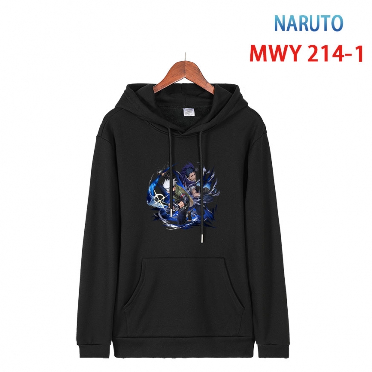 Naruto Long sleeve hooded patch pocket cotton sweatshirt from S to 4XL  MWY 214 1