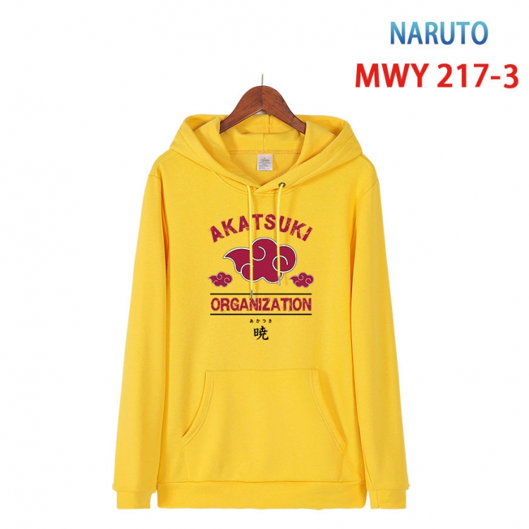 Naruto Long sleeve hooded patch pocket cotton sweatshirt from S to 4XL  MWY 217 3