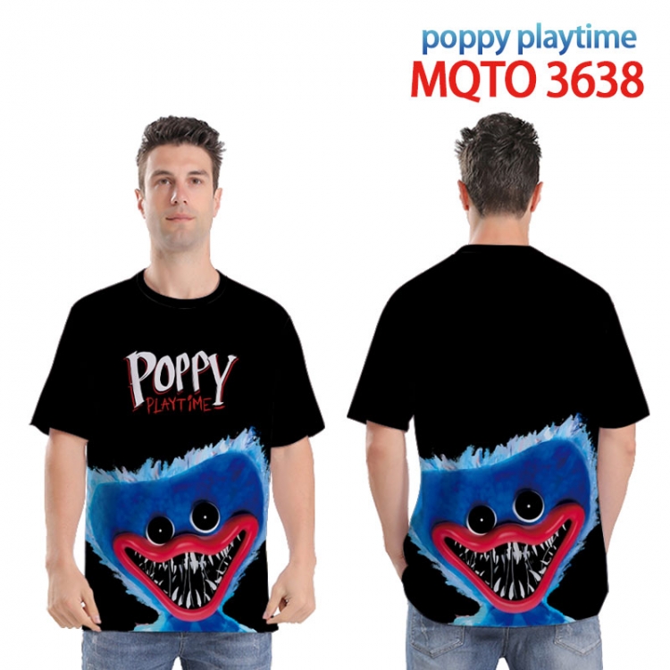 Poppy Playtime Full color printed short sleeve T-shirt from XXS to 4XL MQTO 3638