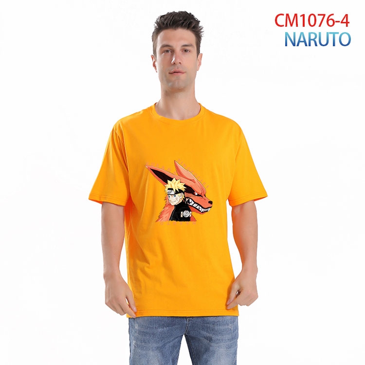 Naruto Printed short-sleeved cotton T-shirt from S to 4XL CM 1076 4