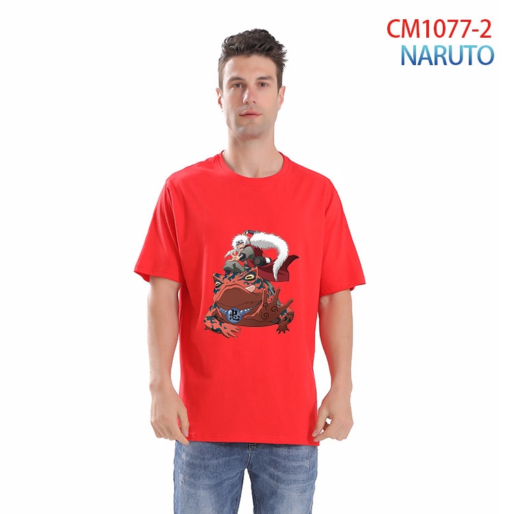 Naruto Printed short-sleeved cotton T-shirt from S to 4XL CM 1077 2