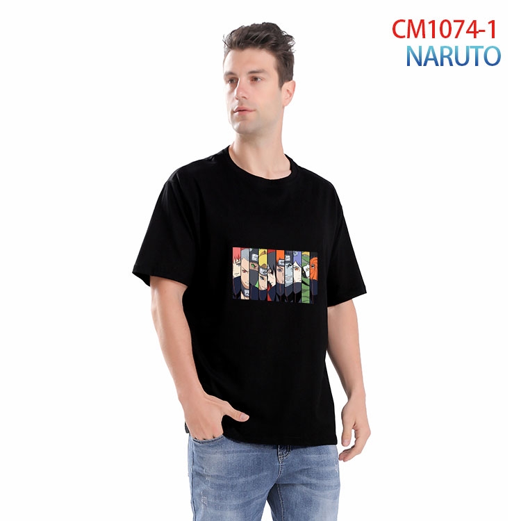 Naruto Printed short-sleeved cotton T-shirt from S to 4XL CM 1074 1