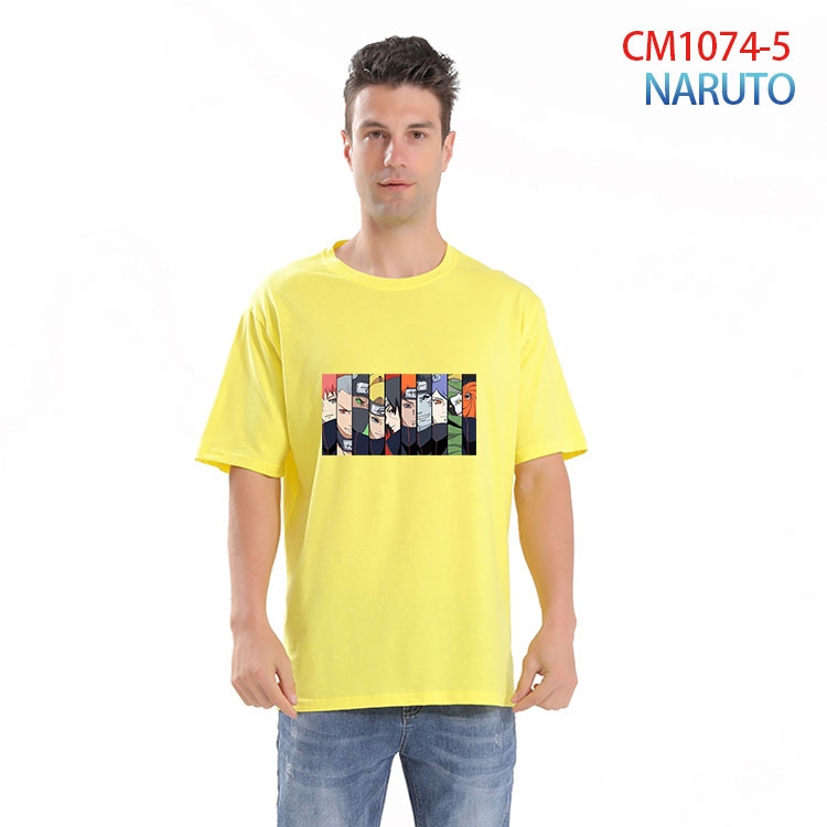 Naruto Printed short-sleeved cotton T-shirt from S to 4XL CM 1074 5