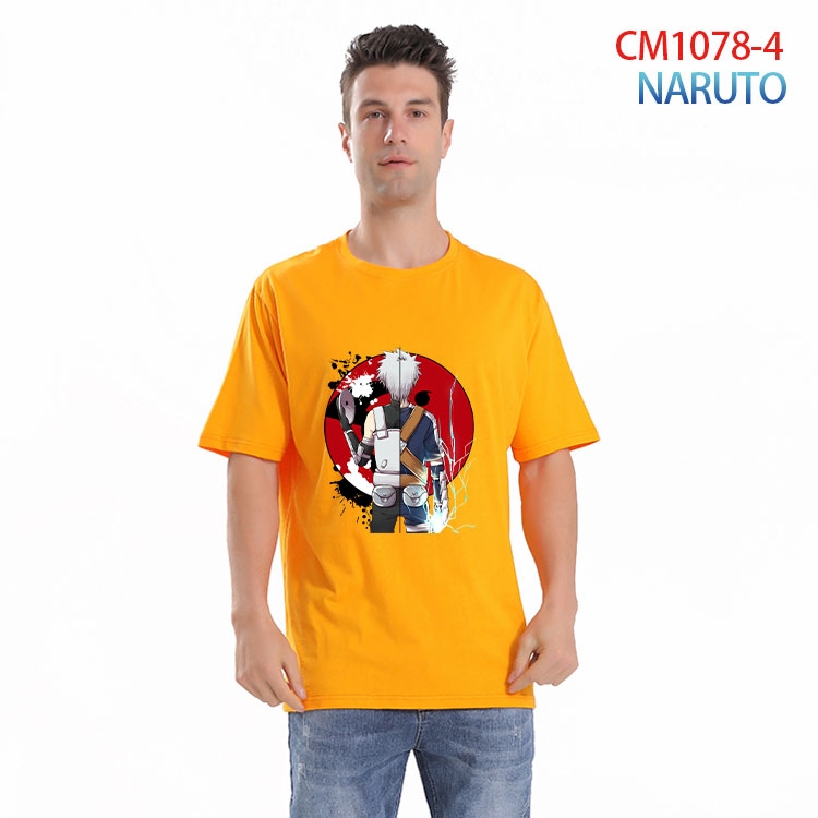 Naruto Printed short-sleeved cotton T-shirt from S to 4XL CM 1078 4