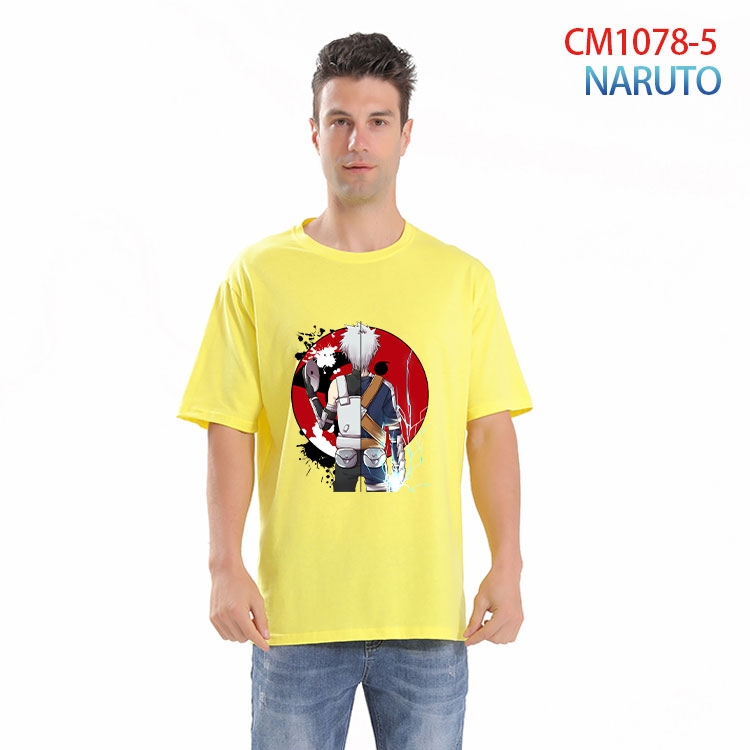 Naruto Printed short-sleeved cotton T-shirt from S to 4XL CM 1078 5