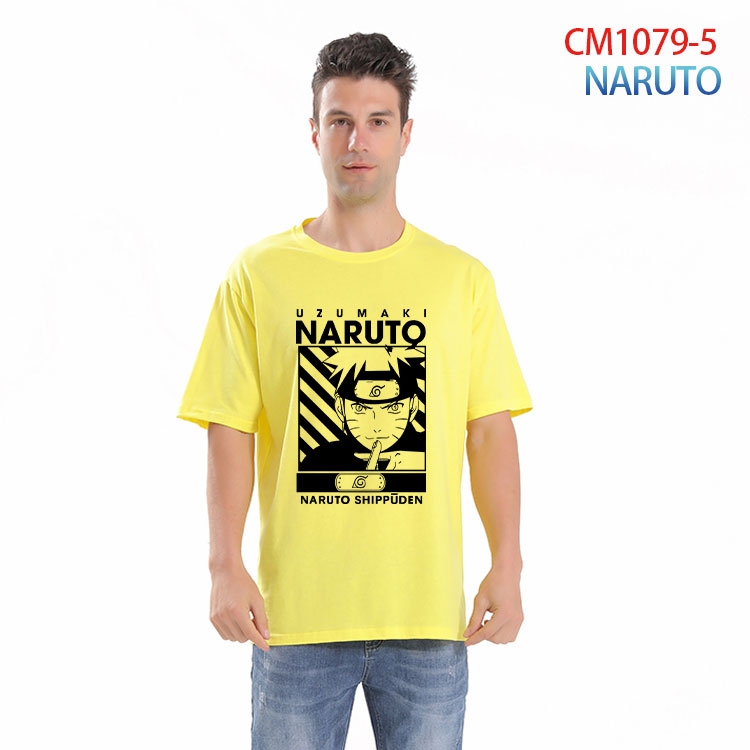 Naruto Printed short-sleeved cotton T-shirt from S to 4XL CM 1079 5