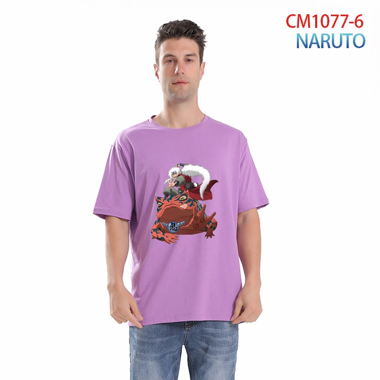 Naruto Printed short-sleeved cotton T-shirt from S to 4XL CM 1077 6