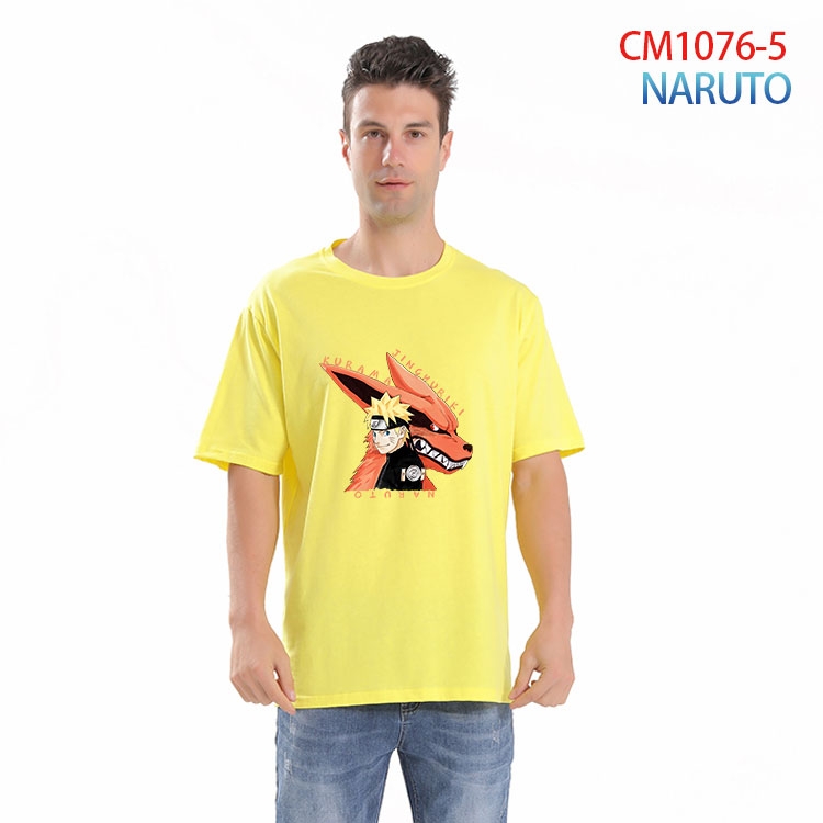 Naruto Printed short-sleeved cotton T-shirt from S to 4XL CM 1076 5