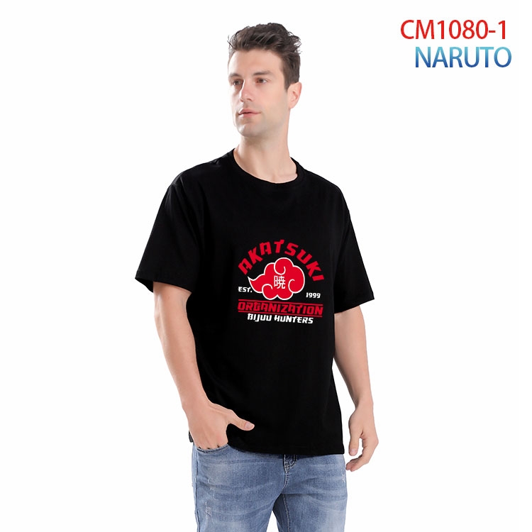 Naruto Printed short-sleeved cotton T-shirt from S to 4XL  CM 1080 1