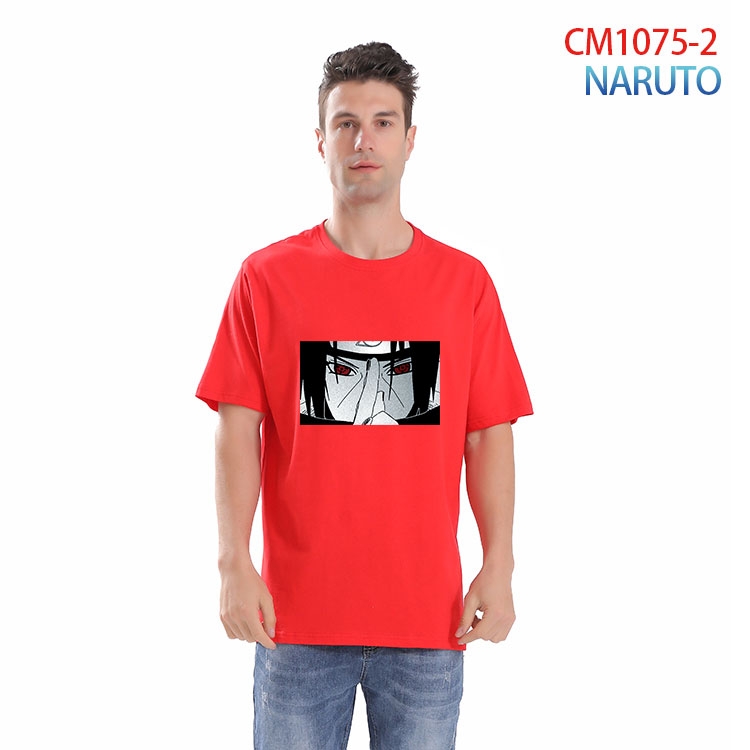 Naruto Printed short-sleeved cotton T-shirt from S to 4XL CM 1075 2