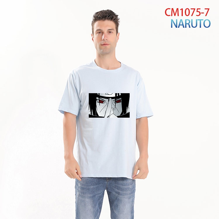 Naruto Printed short-sleeved cotton T-shirt from S to 4XL CM 1075 7
