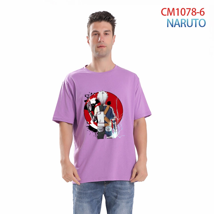 Naruto Printed short-sleeved cotton T-shirt from S to 4XL CM 1078 6