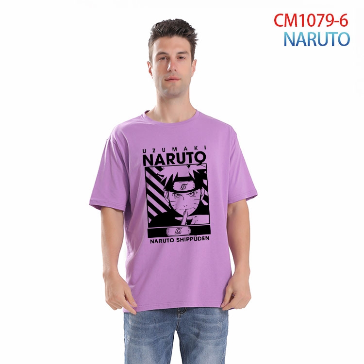 Naruto Printed short-sleeved cotton T-shirt from S to 4XL CM 1079 6