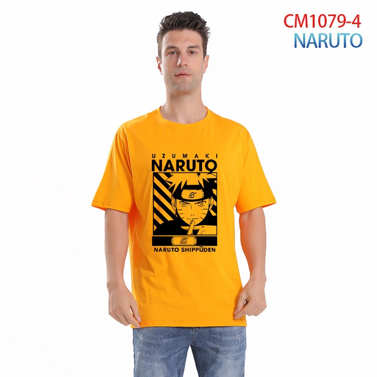 Naruto Printed short-sleeved cotton T-shirt from S to 4XL CM 1079 4