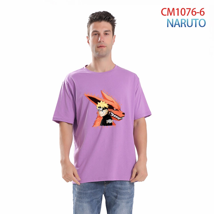 Naruto Printed short-sleeved cotton T-shirt from S to 4XL CM 1076 6