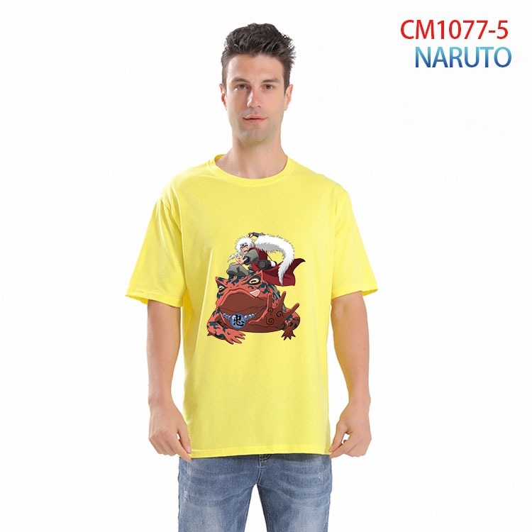 Naruto Printed short-sleeved cotton T-shirt from S to 4XL CM 1077 5