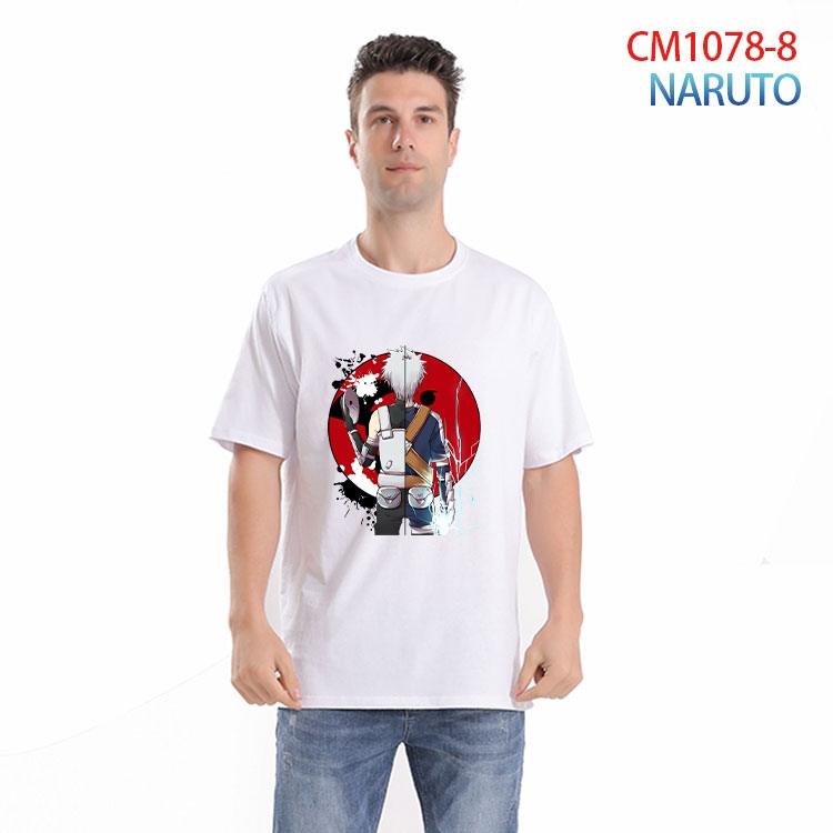 Naruto Printed short-sleeved cotton T-shirt from S to 4XL CM 1078 8