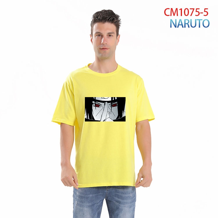 Naruto Printed short-sleeved cotton T-shirt from S to 4XL CM 1075 5