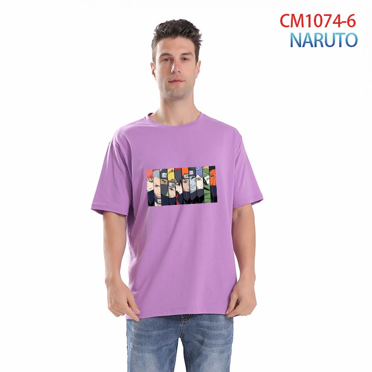 Naruto Printed short-sleeved cotton T-shirt from S to 4XL CM 1074 6