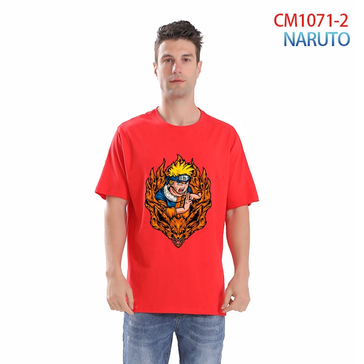 Naruto Printed short-sleeved cotton T-shirt from S to 4XL CM 1071 2
