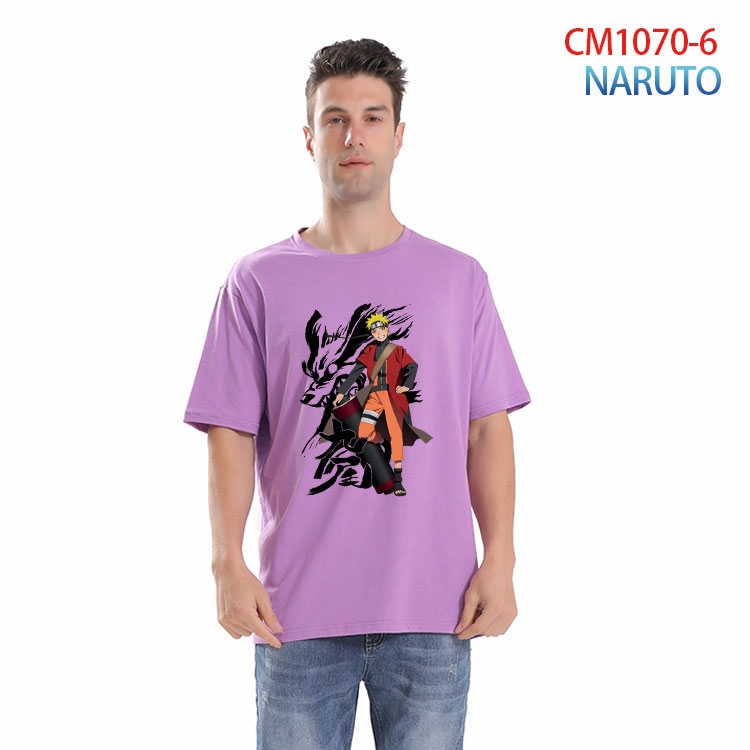 Naruto Printed short-sleeved cotton T-shirt from S to 4XL  CM 1070 6