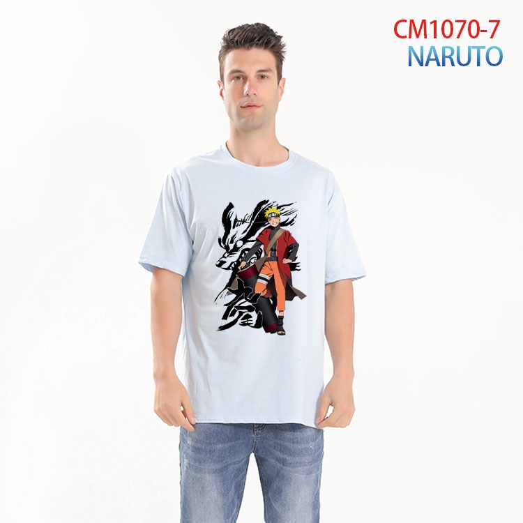 Naruto Printed short-sleeved cotton T-shirt from S to 4XL  CM 1070 7