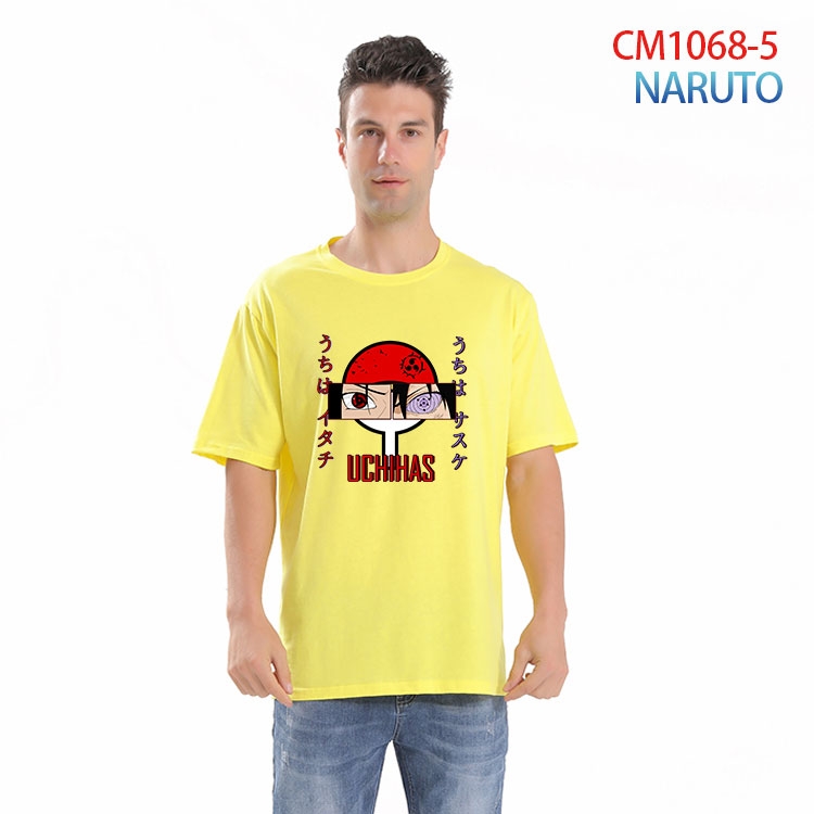Naruto Printed short-sleeved cotton T-shirt from S to 4XL CM 1068 5