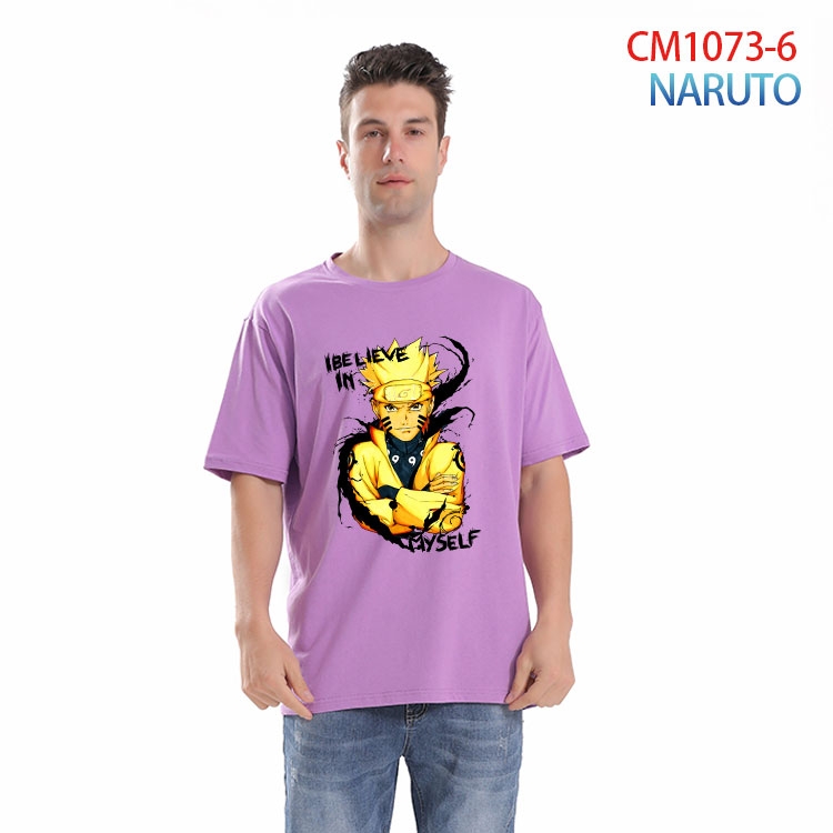 Naruto Printed short-sleeved cotton T-shirt from S to 4XL CM 1073 6