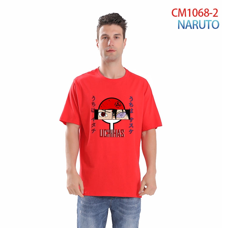 Naruto Printed short-sleeved cotton T-shirt from S to 4XL CM 1068 2