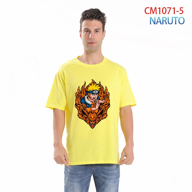 Naruto Printed short-sleeved cotton T-shirt from S to 4XL  CM 1071 5