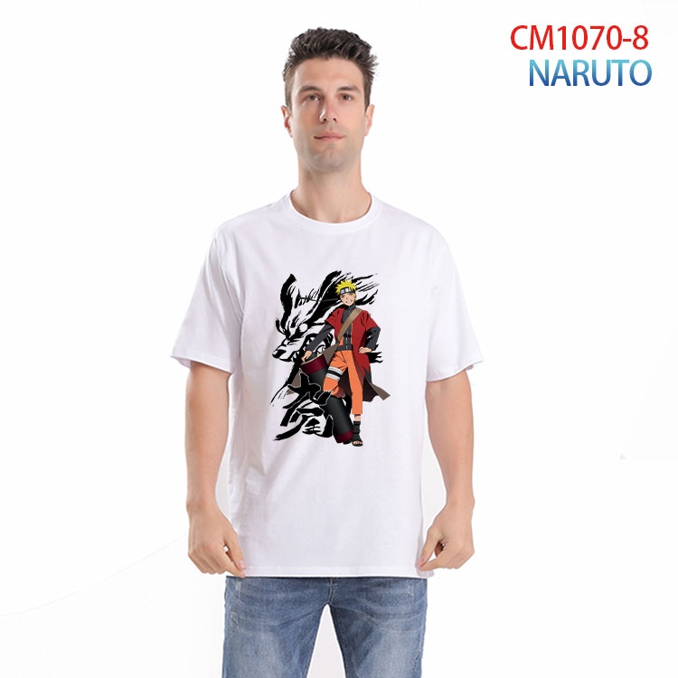 Naruto Printed short-sleeved cotton T-shirt from S to 4XL CM 1070 8