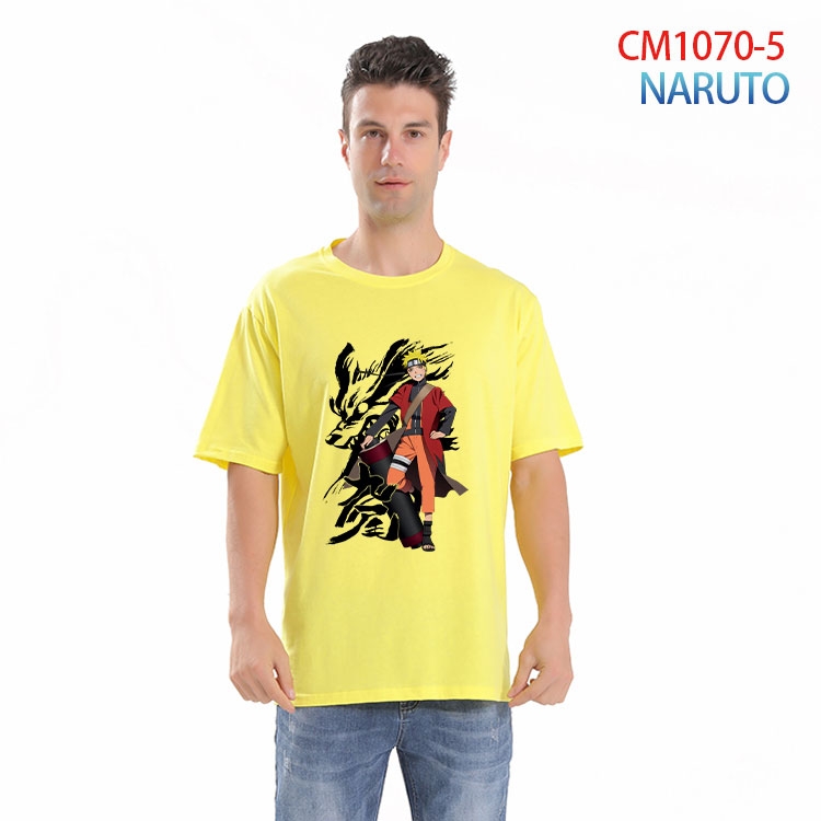 Naruto Printed short-sleeved cotton T-shirt from S to 4XL CM 1070 5