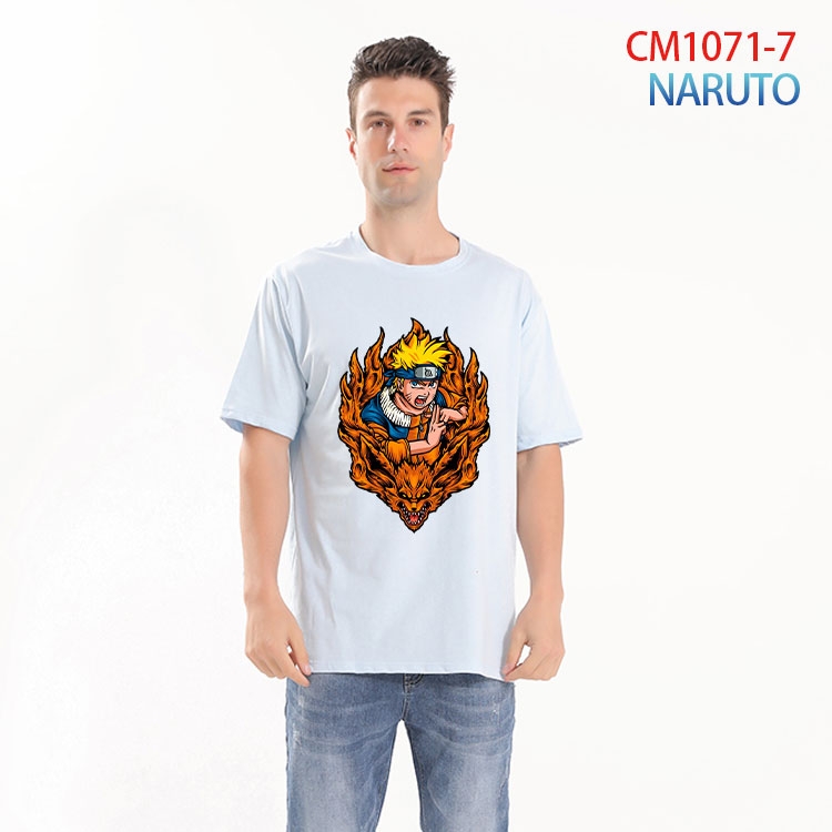 Naruto Printed short-sleeved cotton T-shirt from S to 4XL CM 1071 7