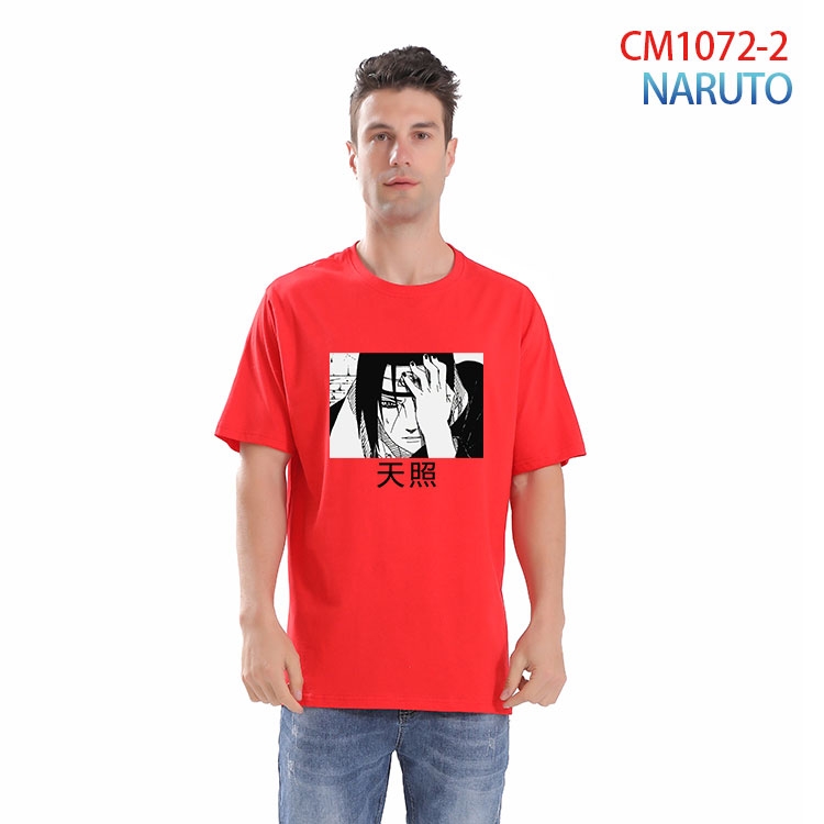 Naruto Printed short-sleeved cotton T-shirt from S to 4XL CM 1072 2