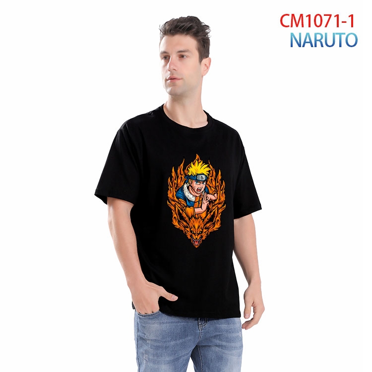 Naruto Printed short-sleeved cotton T-shirt from S to 4XL  CM 1071 1