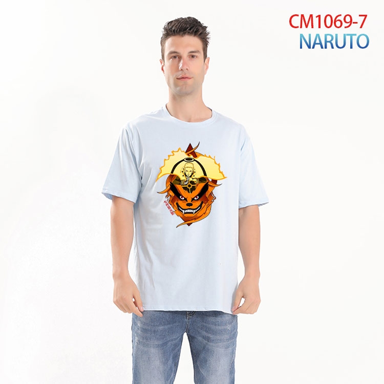 Naruto Printed short-sleeved cotton T-shirt from S to 4XL CM 1069 7
