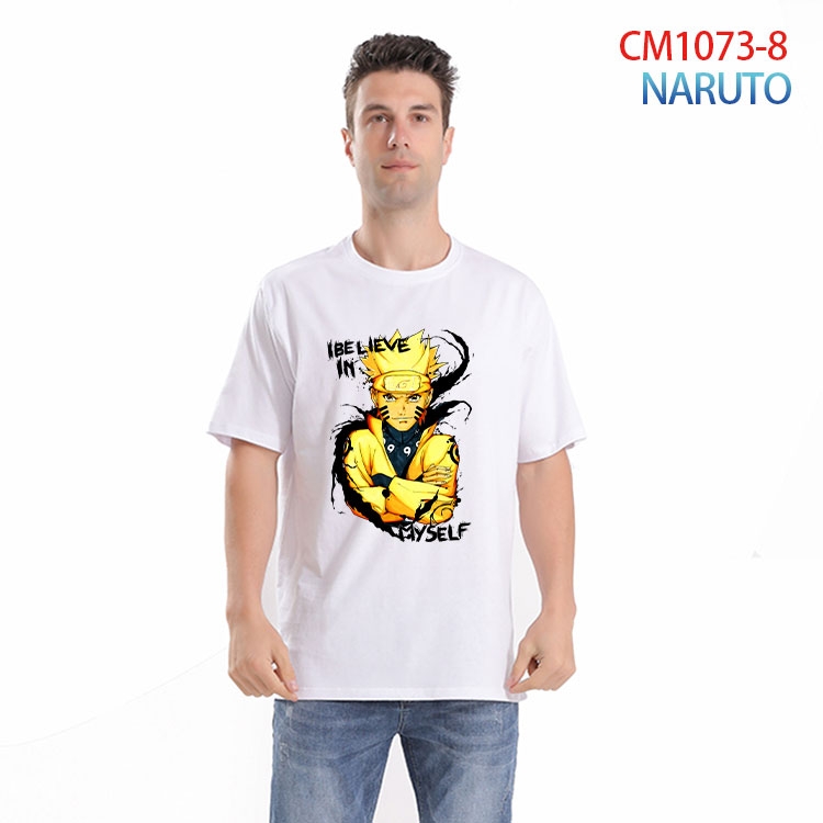 Naruto Printed short-sleeved cotton T-shirt from S to 4XL CM 1073 8