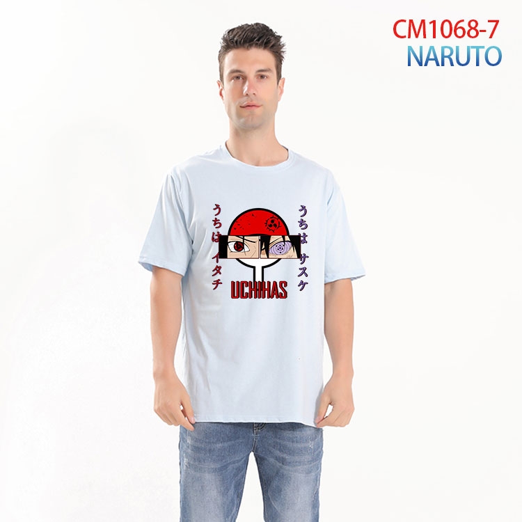 Naruto Printed short-sleeved cotton T-shirt from S to 4XL CM 1068 7